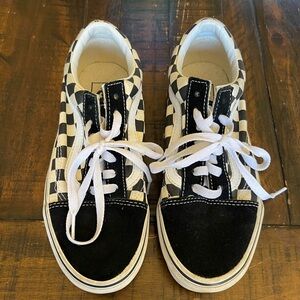 Vans black-and-white cheer low top shoes